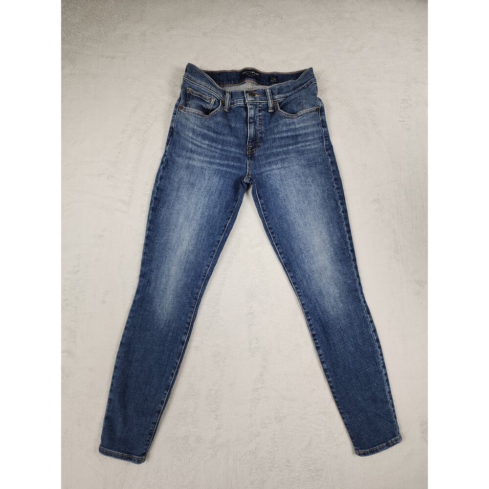 Lucky Brand Mid-rise Ava Skinny Jeans Women's 6/28 Dark Blue Wash